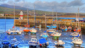 Port St Mary inner Harbour in HDR - © Peter Killey