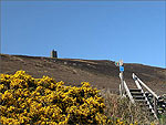 Looking up to Corrin's Folly - (25/4/04)