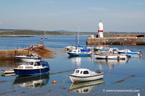 Looking towards Alfred Pier at Port St Mary Harbour - © Peter Killey