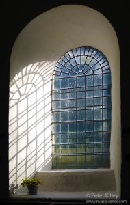 "Simple Shadows" at Kirk Braddan old Church - © Peter Killey