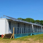 A row of Snoozebox units which are based to the rear of the TT 2012 Grandstand - © Peter Killey