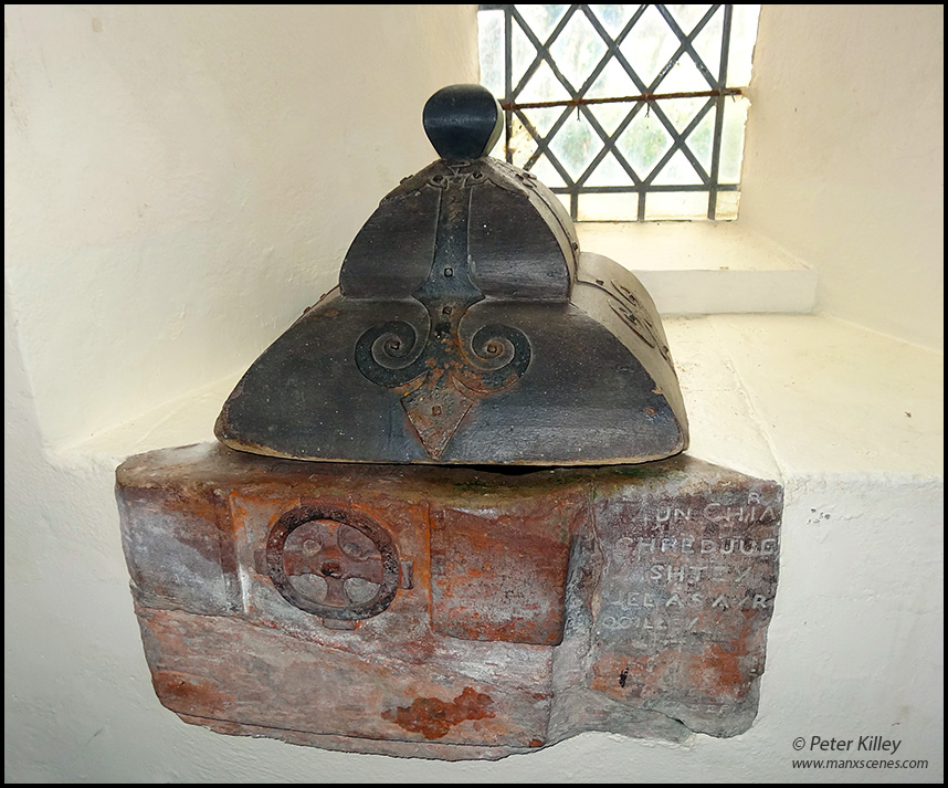 The Ancient Font in Ballaugh old Church - © Peter Killey