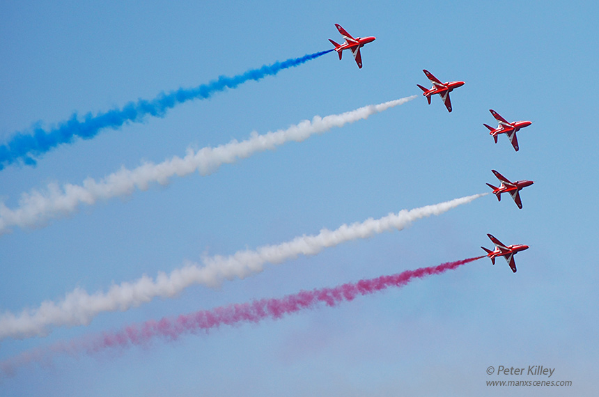 Red Arrows Over Ramsey Isle of Man -  © Peter Killey