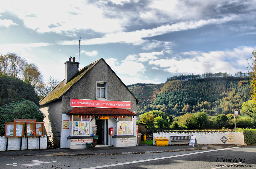 Caley's Store in Sulby Village - © Peter Killey