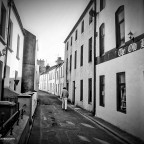 The Narrow Streets of Peel in the Isle of Man © Peter Killey- www.manxscenes.com