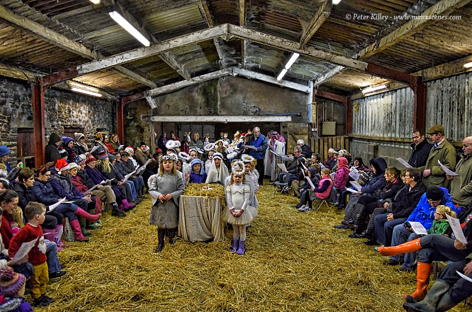 Nativity in the Barn in Ballaugh © Peter Killey - www.manxscenes.com