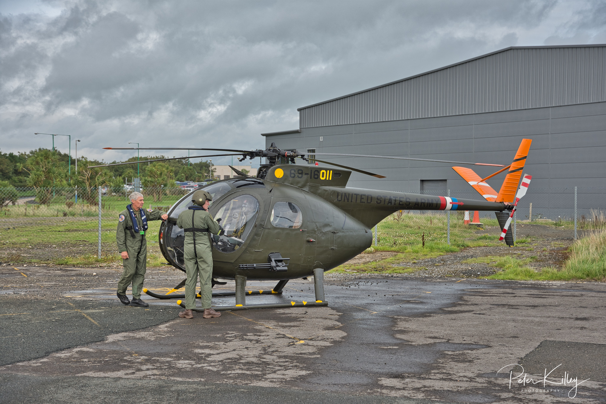 A former Vietnam Helicopter at Ronaldsway Airport © Peter Killey - www.manxscenes.com
