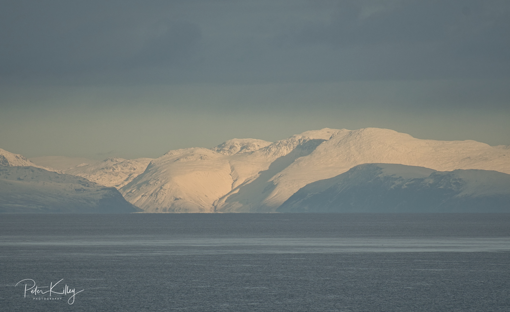 Cumbrian Mountains from IOM - © Peter Killey - www.manxscenes.com