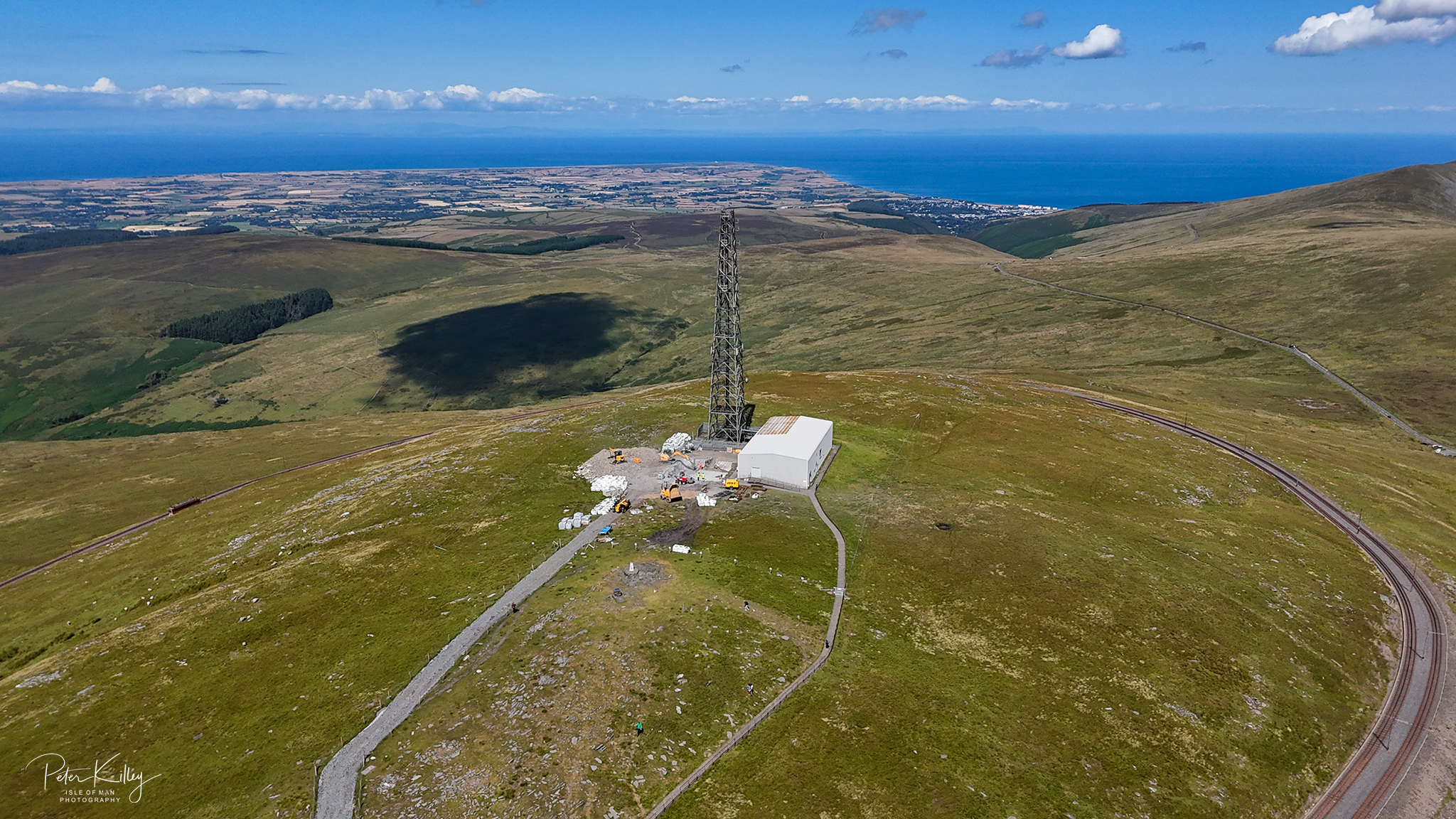 Snaefell via the Drone - © Peter Killey - www.manxscenes.com