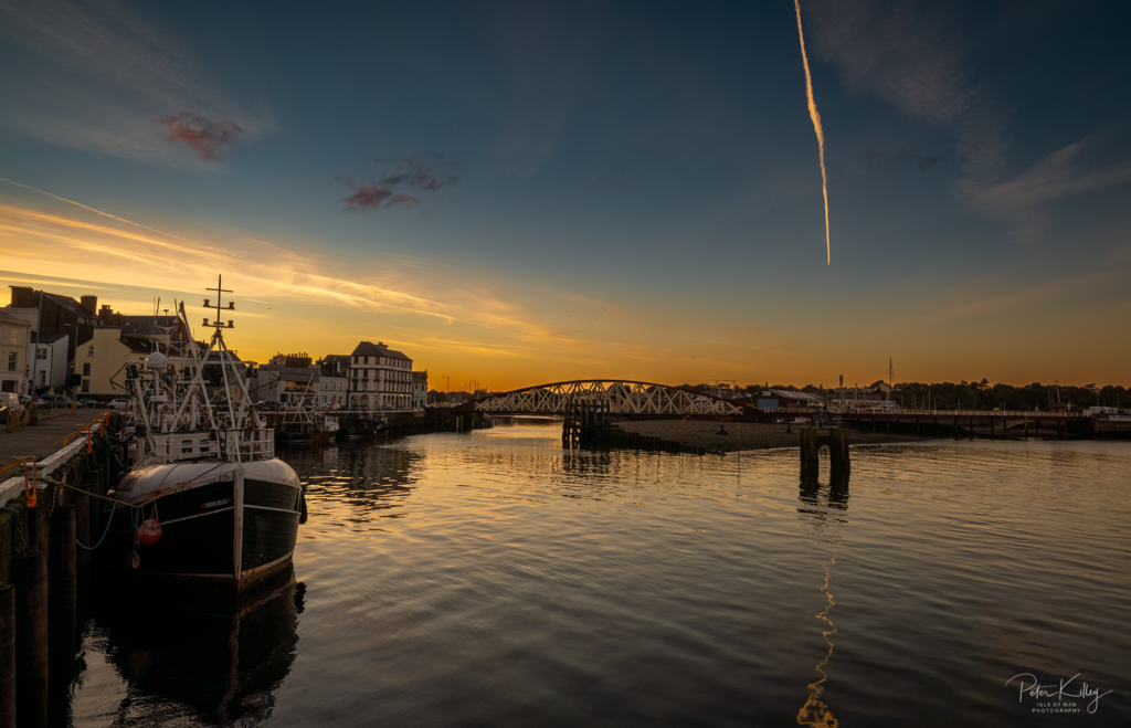 Ramsey Harbour Sunset - © Peter Killey - www.manxscenes.com