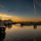 Ramsey Harbour Sunset - © Peter Killey - www.manxscenes.com