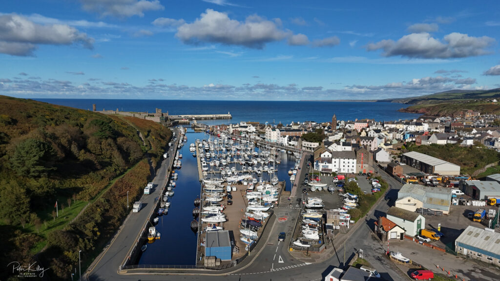 Peel from the Air - © Peter Killey - www.manxscenes.com
