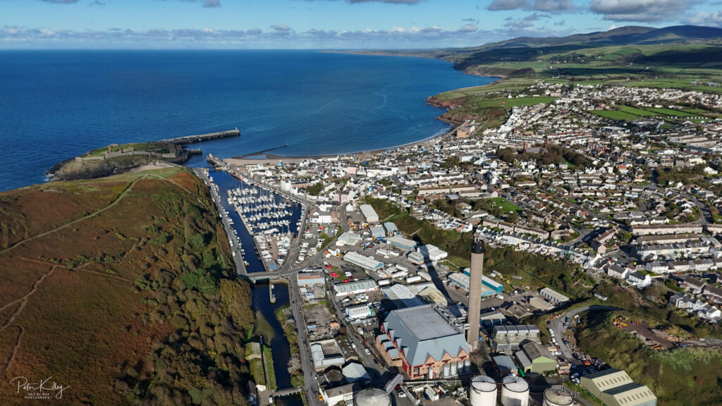 Peel from the Air - © Peter Killey - www.manxscenes.com