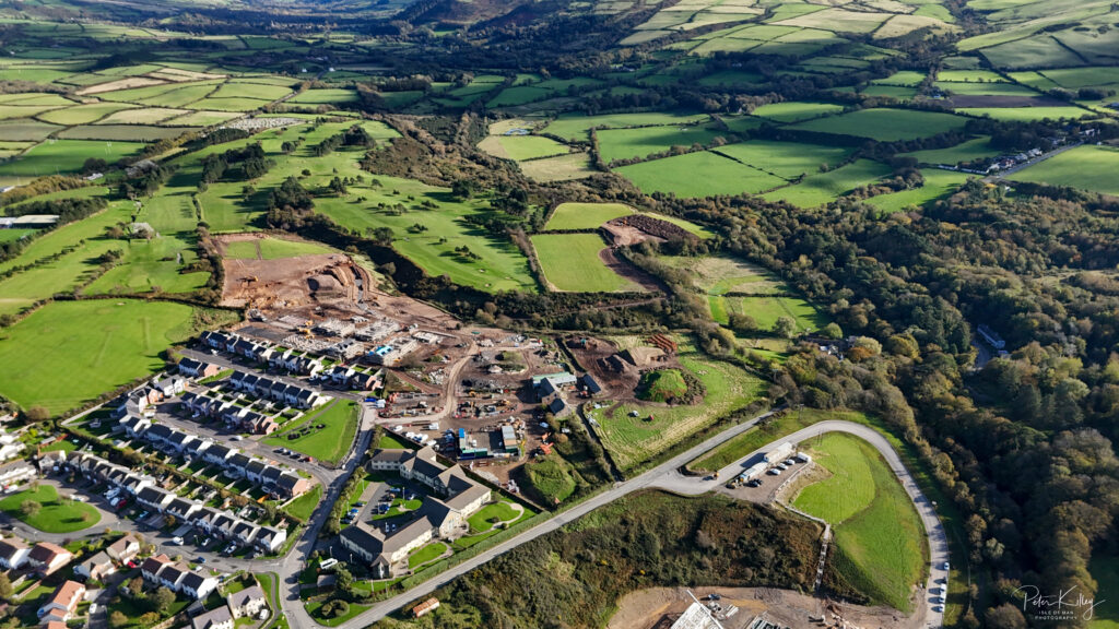 Peel from the Air - © Peter Killey - www.manxscenes.com