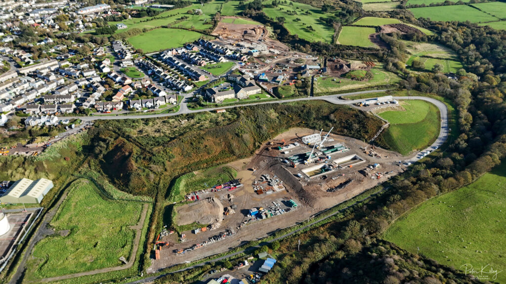 Peel from the Air - © Peter Killey - www.manxscenes.com